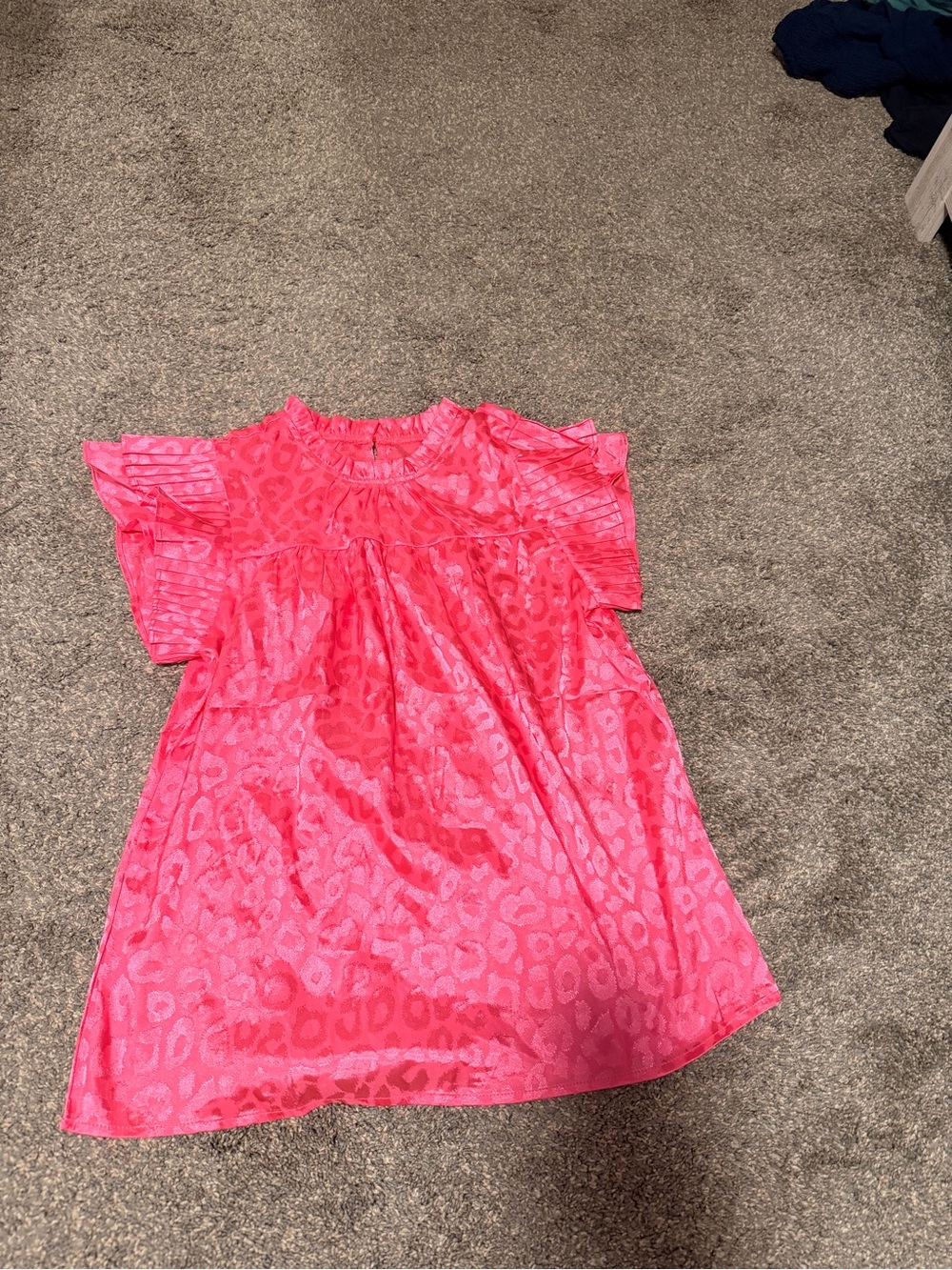 Women’s ' Pink Short Sleeve Dress Top - Unbranded